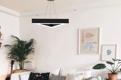 HEGZA LIGHTING TRIAN LED AVİZE, SİYAH KASA GÜN IŞIĞI