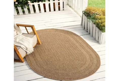 DİA ANTİBAKTERİYEL OVAL JÜT HALI, BEJ 668 160X230 CM