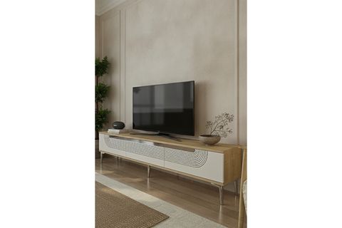 MEYRA TV SEHPASI, SAFİRMEŞE BEYAZ SİLVER, 180 CM, TSA1805DBS