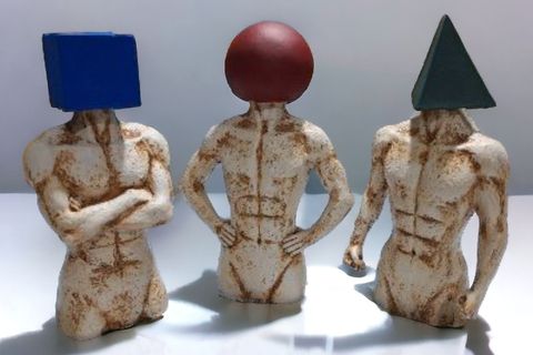 GEOMETRİK KAFALI ADAMLAR BİBLO