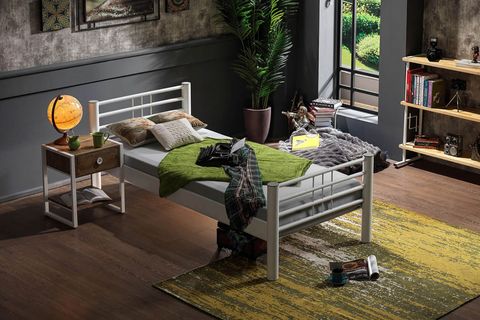 ASOS METAL KARYOLA, BEYAZ, 90X190