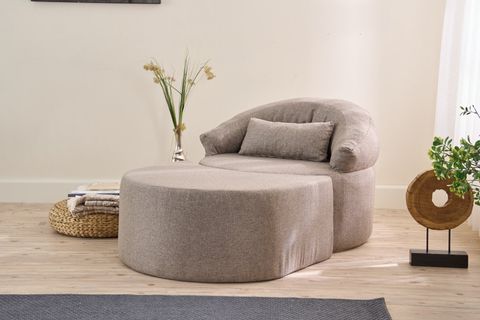 PİTTA FULL SÜNGER BERJER, PUFLU, KAHVE