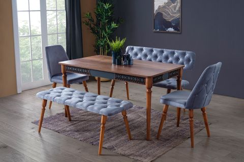 DEKORAZİ BELİNDA MASA TAKIMI, 140X80