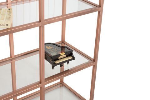 LOLA ROSE METAL KİTAPLIK, KIRMIZI, 160 CM