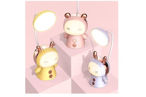 LİVAVA SEVİMLİ BEBEK LED MASA LAMBASI, PEMBE