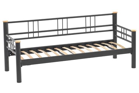 KAPPİS DAYBED METAL KARYOLA, SİYAH, 90X200
