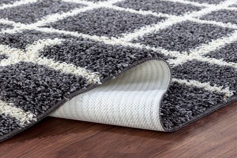 EUROBANO ROYAL KAYMAZ TABAN YIKANABİLİR SHAGGY YOLLUK HALI, GRİ, 100X400