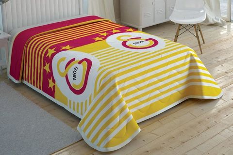 LİSANSLİ GALATASARAY ÇİZGİLİ YATAK ÖRTÜSÜ