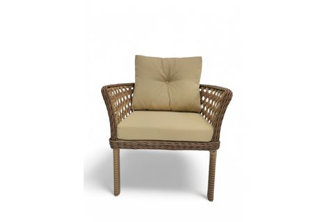 MOVA RATTAN İKİLİ BAHÇE MOBİLYASI, AÇIK KAHVE