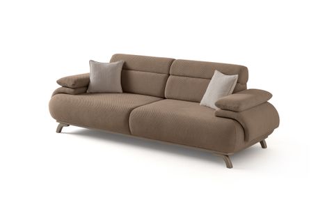 ALASKA SIRT MEKANIZMALI KASALI ÜÇLÜ KOLTUK, SÜTLÜ KAHVE