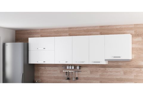 MİNAR 275 CM MUTFAK DOLABI BEYAZ 275-B5-ÜST MODÜL