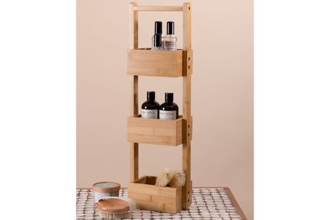 THE MİA BAMBU 3 KATLI DÜZENLEYİCİ RAF, 65X20X13 CM