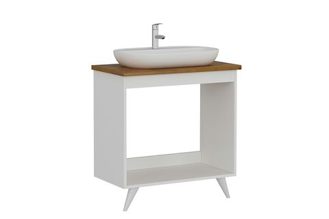 SANYA BANYO DOLABI ALT 85CM AY2K TZG BEYAZ ANTRASİT