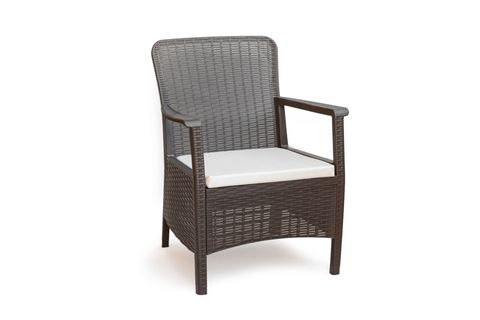 ORLANDO RATTAN BALKON VE BAHÇE TAKIMI, ANTRASİT KREM MİNDERLİ