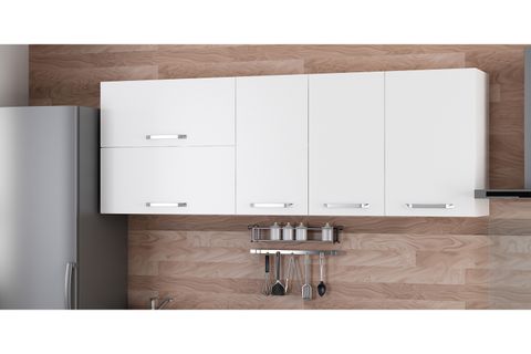 MİNAR 205 CM MUTFAK DOLABI BEYAZ 205-B2-ÜST MODÜL