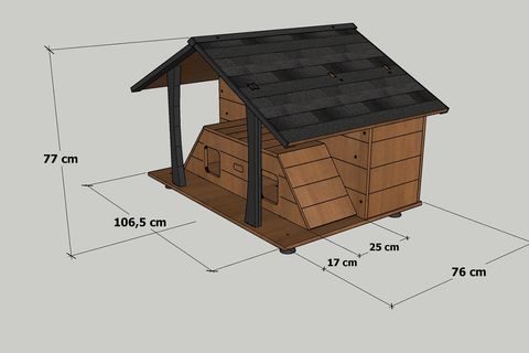 MANDU AHŞAP LÜKS KEDİ EVİ