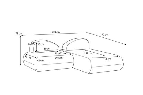 LİVA KÖŞE KOLTUK, UZANMALI, TURUNCU
