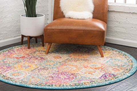 ANGORAHOME SPRİNG MAKİNE HALISI SP1000, YUVARLAK, 160X160