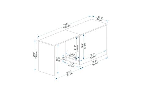 AKSER ÇALIŞMA MASASI, BEYAZ
