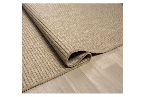 QUEEN SERİSİ JÜT HASIR GÖRÜNÜMLÜ DOKUMA MAKİNE HALISI, BEJ, 80X200, 672