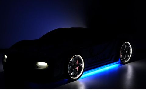 MUSTANG ARABALI FULL LEDLİ KUMANDALI MÜZİKLİ YATAK, TÜRK