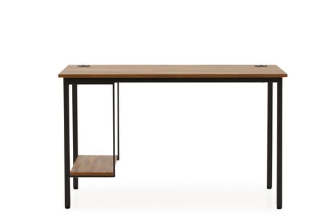 ARPELİA BİLGİSAYAR MASASI KASA RAFLI, KAHVERENGİ, 125 CM