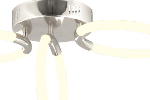 HONOS ÜÇLÜ PLAFONYER LED AVİZE, KROM