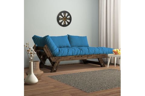 WOODESK ADALAR MASİF CEVİZ-KIRMIZI RENK 2Lİ KANEPE CPT8114-210