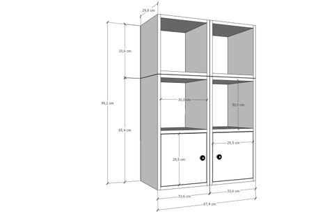 BK ÇOK AMAÇLI DOLAP, 2 KAPAKLI, ÇAD