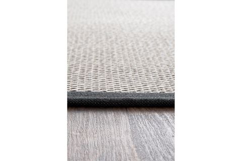 SİSALO BORDURE KREM SİYAH SİSAL HALI SİYAH BORDÜR B3417E, 100X300