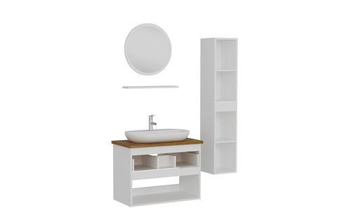 SANYA BANYO DOLABI AS2K1Ç74, BEYAZ, 100CM