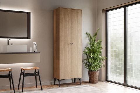 ÇETMEN COMFORT FLEX 2 KAPAKLI ÇOK AMAÇLI DOLAP CEVİZ