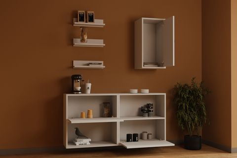 BK ÇOK AMAÇLI DOLAP, 2 DÜŞER KAPAKLI, MST