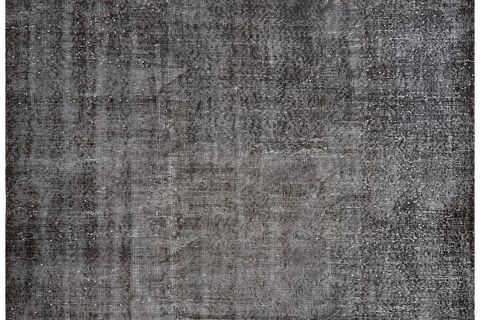 DOĞAL EL DOKUMA ANTRASIT RENGI VINTAGE HALI 171X243