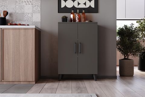 SARE ÇOK AMAÇLI DOLAP, ANTRASİT, 3 RAFLI