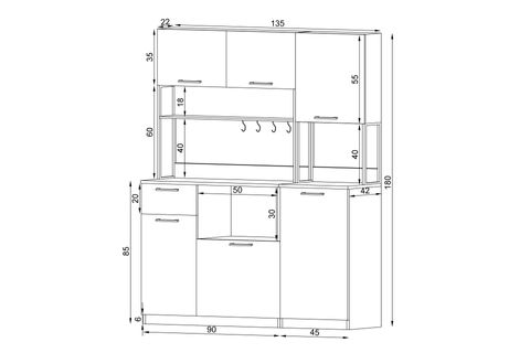 ERVİN ÇOK AMAÇLI  AİRFRY DOLABI, BEYAZ, E2EB