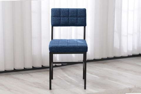 NOVA MUTFAK MASA TAKIMI, 2 SANDALYE, SİYAH, 70X70 CM, LACİVERT