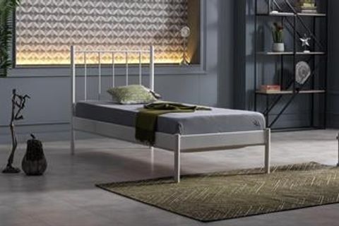 FALEZ ST METAL KARYOLA, BEYAZ, 90X190