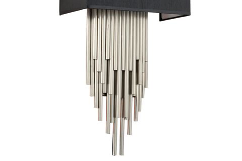 LAMPALUCE STRAORDİNARİO METAL VE KUMAŞ APLİK, KROM, 85CM