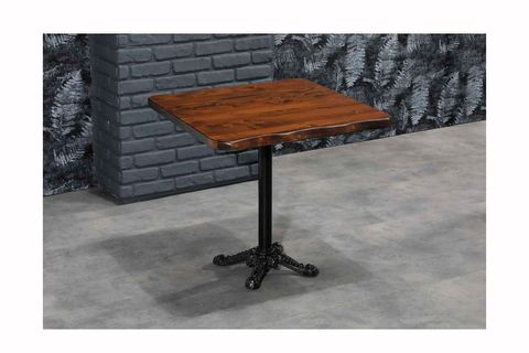 KAMER 2 KIŞILIK  DOĞAL KÜTÜK DÖKÜM AYAKLI MUTFAK MASASI TAKIMI