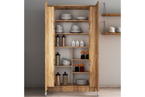 TANMOB BÜYÜK BOY ERZAK DOLABI ERC0102, 2 KAPILI, ÇAM