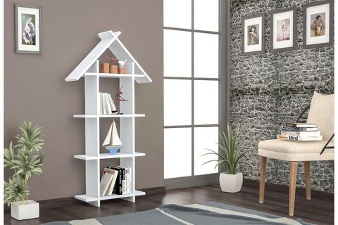 HOUSE KİTAPLIK, 135 CM, BEYAZ