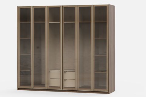 MADERA CAM KAPAKLI GARDIROP, 6 KAPAKLI