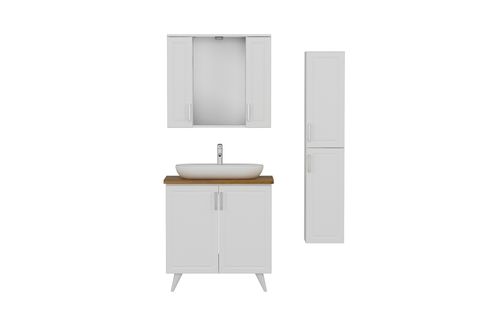 SANYA BANYO DOLABI16, BEYAZ, 85CM