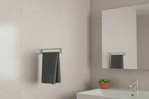 GALVANİZ METAL MODERN HAVLULUK, AÇIK GRİ, 2510 CM