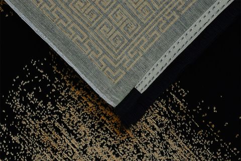 ÇİZGİ MAKİNE HALISI, SİYAH, 514, 120X180