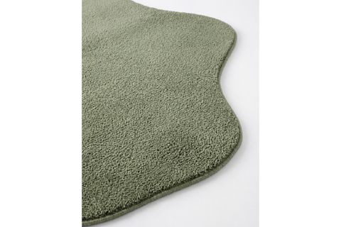 MORFE 01 GREEN ÖZEL KESİM ASİMETRİK YUMUŞAK HALI, 120X180