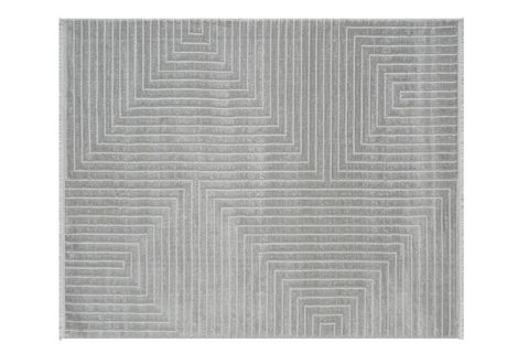 BAMBU DOKULU MODERN SIK DOKUMA YOLLUK MAKİNE HALISI, GRİ, 120X300, 597A