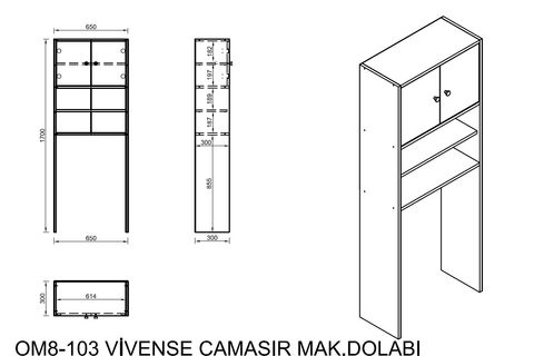 LAVO ÇAMAŞIR DOLABI