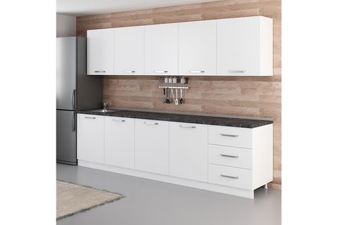 MİNAR BASİC 300 CM MUTFAK DOLABI BEYAZ 300-B3